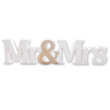 Deko-Schriftzug Mr&Mrs Schild