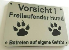 Warnung vor dem Hund Vorsicht