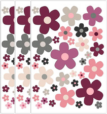 Fahrradaufkleber Blumen Set