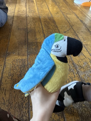 Papagei stofftier blau - stofftier,