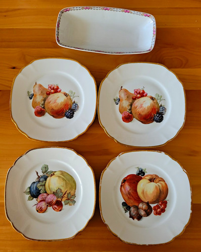 Porzellan teller set - porzellan, teller-set