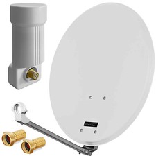 Sat Antenne Spiegel 60cm Anlage Single LNB 1 Teilnehmer Schüssel Spiegel UHD 4K