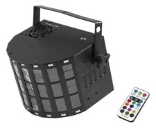 B-WARE Eurolite LED Mini D-20 Hybrid Strahleneffekt RGBW Derby Strobe DMX Remote