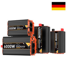 1000W - 3000W Reiner Sinus Wechselrichter Spannungswandler Inverter 12V/24V 230V