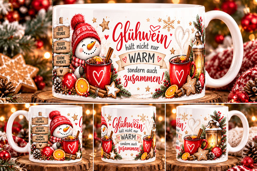 Weihnachtstasse glühwein - weihnachtstasse, „glühwein