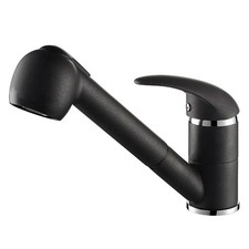 Armatur Bubble Einhandhebelmischer 2581 mit ausziehbarem Brauseauslauf Schwarz