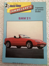 Micky Maus Sammelkarten Traumautos auf unseren Straßen BMW Z 1