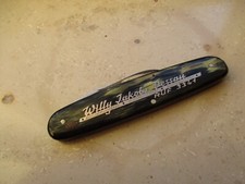 Werbe Taschenmesser Jakobs Dessau Buchbinder Druckerei um 1920