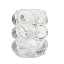 Bubble Teelicht Glas Klar ca. 9,5 cm Hochzeit Tischdeko Geburtstag  Teelichter