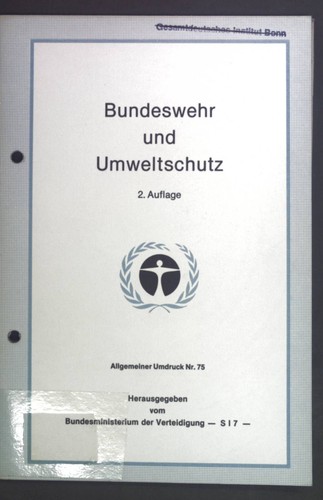 Bundeswehr und umweltschutz - und,