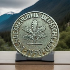 10 PFENNIG 1950 „D“ BUNDESREPUBLIK DEUTSCHLAND Sammlerstück Einzigartig