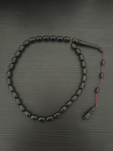 Gebetskette schwarze perlen - -,