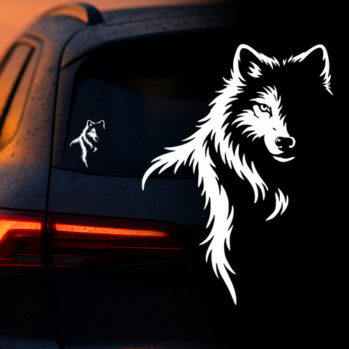 Auto aufkleber wolf - aufkleber, |