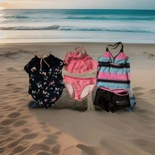 3 Stück Kinder Badeanzug Set Paket 134/140