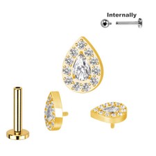 1,2mm Tropfen Kristall Rand