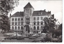 Halle saale hauptpost s w - ak,