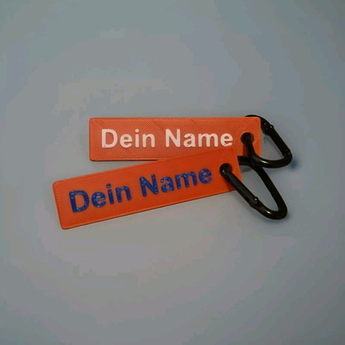 Namensschild für feuerwehr - namensschild, (