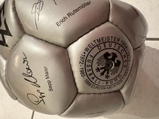 Leder-Fussball mit Unterschriften DFB  Weltmeisterschaften *Vintage*