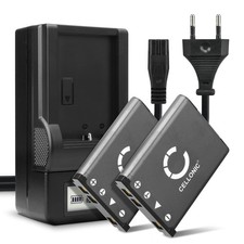 2x Akku für Casio Exilim EX-TR150 Exilim EX-Z800 700mAh + Ladegerät