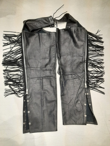 Leder chaps herren schwarz - chaps,