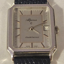 Vintage Damenuhr ALPINA "Claude Bernard" Swiss Made TANK 1970 "Form Watch"