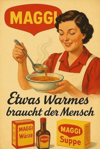 Blechschild maggi 20 cm - 30, x