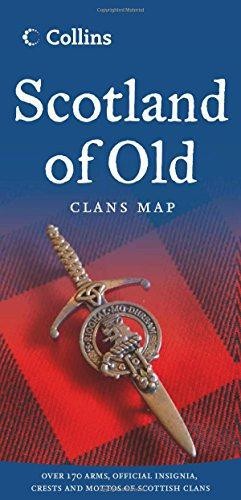 Scotland old clans map of - of,