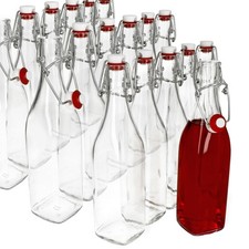 24er Set Glasflaschen Swing mit Bügelverschluss 0,5L Öl Schnaps Likör Flasche