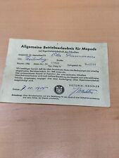 Victoria Vicky 3iV 4 ABE Betriebserlaubnis mofa moped K