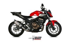 MIVV SOUND AUSPUFF KOMPATIBEL FÜR HONDA CB 500 F 2019 > EDELSTAHL SLIP-ON