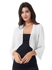 Damen chiffon bolero festlich - chiffon,