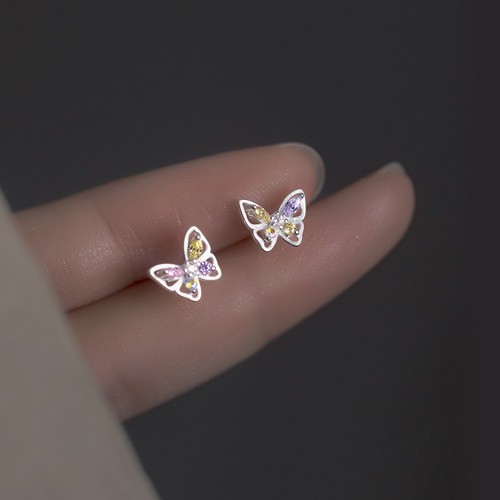 Damen ohrstecker schmetterling - ohrstecker,