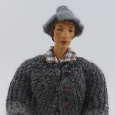 Krippenfigur Holz bekleidet 22,5 cm Holzschnitzerei Fischer Oberammergau (02)