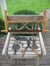 6 antike geschmiedete Garten Werkzeuge Bauer Bauerngeräte USA W. Gilpin K.S.