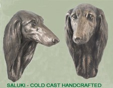 Saluki Kopf Handcrafted Cold Cast