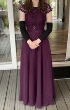 Lila langes abendkleid - langes, aus