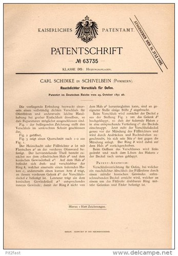 Original patentschrift carl - patentschrift, -carl