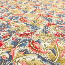 Allover Blumenmuster rot blau