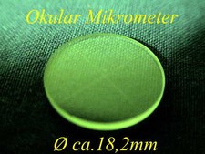 Zeiss Okular Mikrometer Ø18,2/1mm Fadenkreuz Ocular Lens Micrometer CrosshairBOX