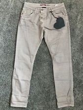 Please Jeans Boyfriend Modell P 78 taupe Gr. S lässig Knopfleiste