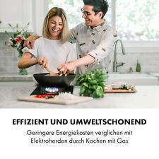 Gaskochfeld 30 cm 2 flammig Brenner 4200 W Glaskeramik Gas Cooker Hob schwarz
