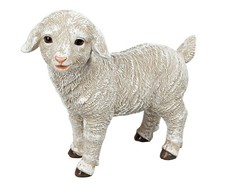 Schaf Oster Lamm Lämmchen Schäfchen Deko Tier Figur Artikel Skulptur Statue Bock