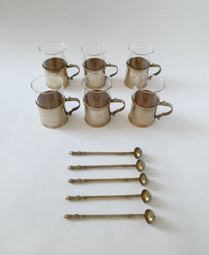 Vintage gallo brass - gallo, teegläser