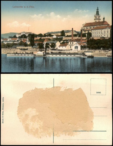 Postcard leitmeritz - postcard,