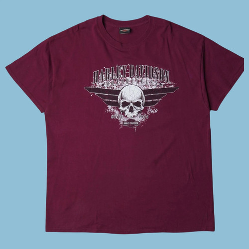 Vintage harley davidson skull - harley,
