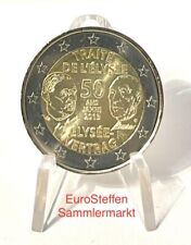 2 Euro Frankreich 2013 ,"50 Jahre Elysee- Vertrag" NEU, bankfrisch aus Rolle