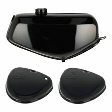 Simson Tank und Seitendeckel mit Wirbel - schwarz - S51, S70