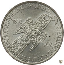 BRD 5 Deutsche Mark 1952 D