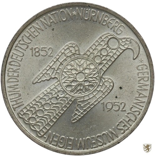 Brd deutsche mark 1952 d - deutsche,