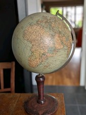 Oestergaard Globus "Durch alle Welt" seltenes Exemplar, ca. 1920-40 , Holzfuß